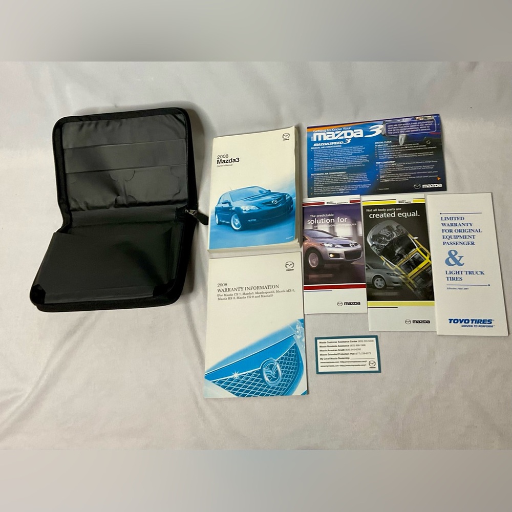 2008 Mazda 3 Owner’s Manual Case